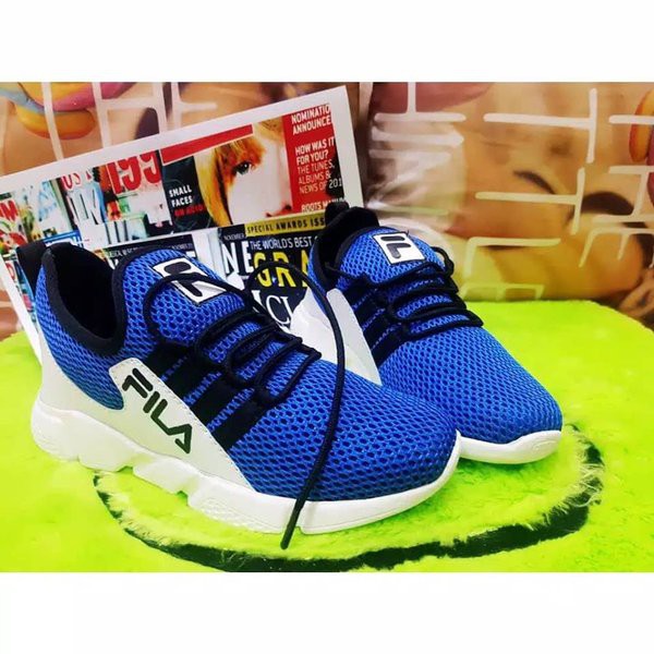 PROMO Sepatu Wanita Sneaker Jaring Biru SP43