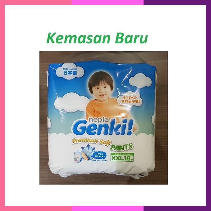 Nepia Genki Xxl18 Diaper Perekat Popok Bayi Popok Baby