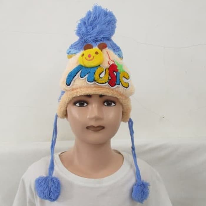 Topi Kupluk Karakter Warna Lucu Bayi Balita Anak Bahan Lembut