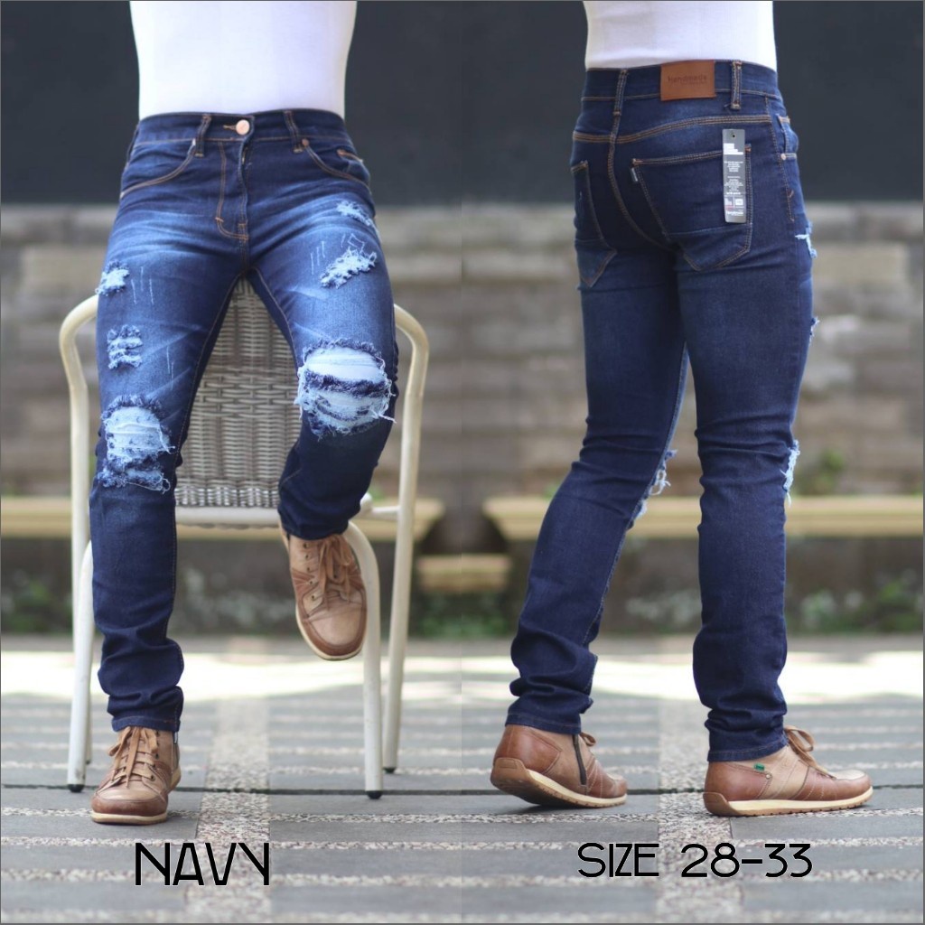 Celana jeans Pria Softjeans Ripped Legend Of Denim Celana jeans sobek sofjeans biowash LJ4003