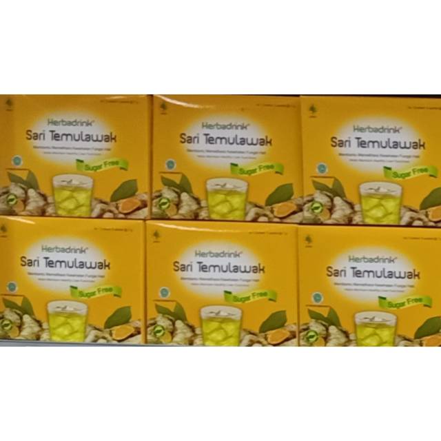 

Minuman hebal/minuman kesehatan/herbadrink sari temulawak sugar free 5's