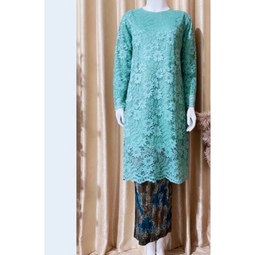 atasan brokat/brokat kamelia/baju atasan kondangan/baju pesta/tunik brokat/tunik lebaran/tunik konda