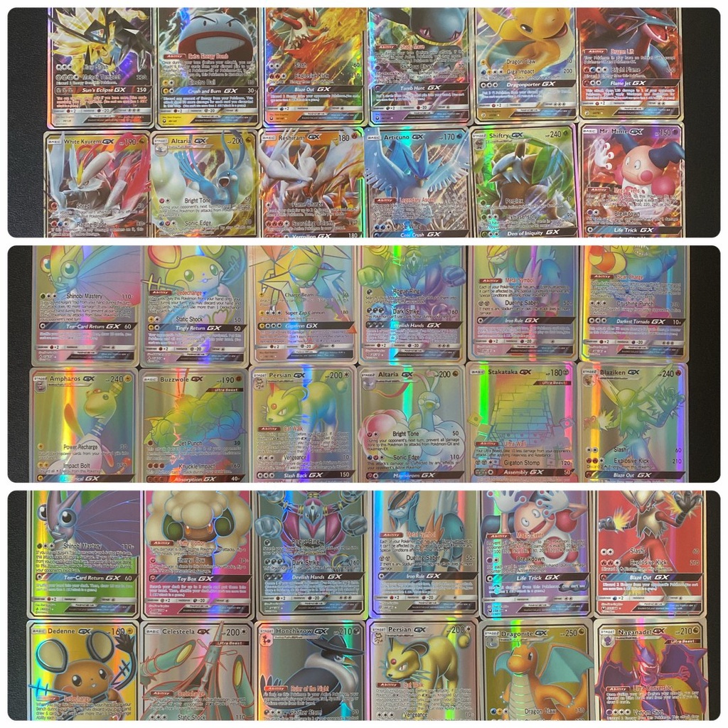 [TERMURAH] Kartu Pokemon TCG Full Art GX RAINBOW Collection Hologram