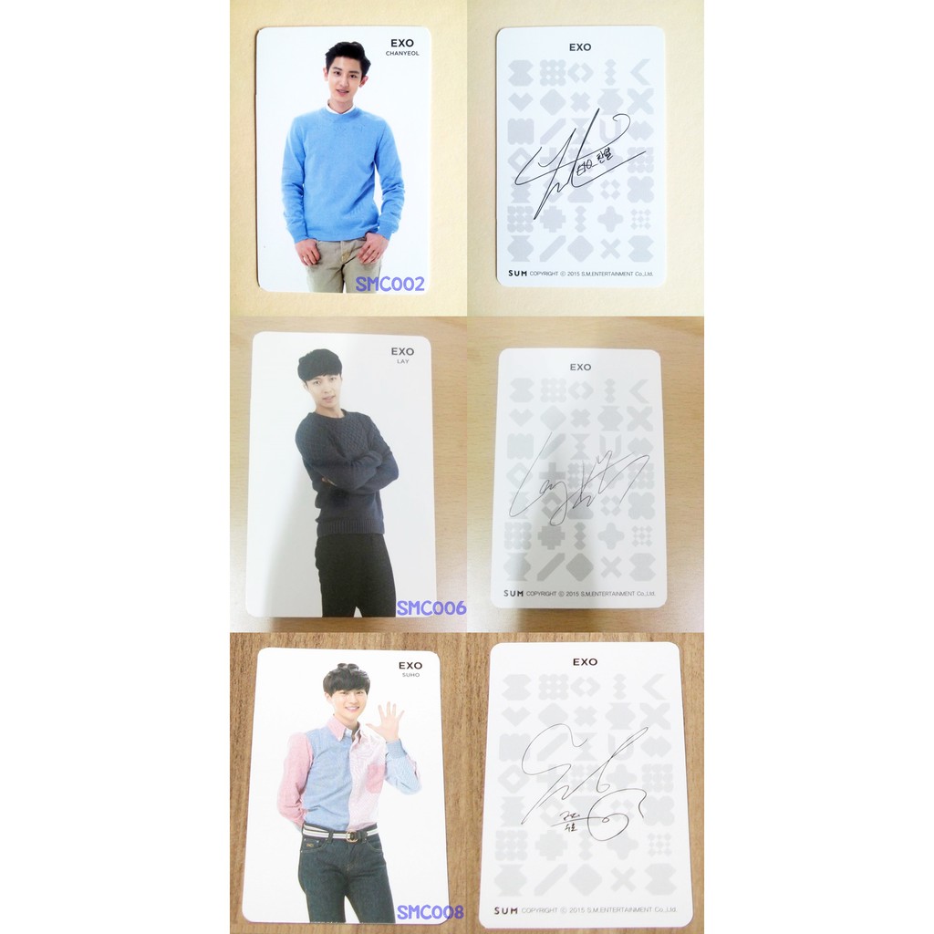 EXO SM COEX Fortune Cookie Limited Photocard