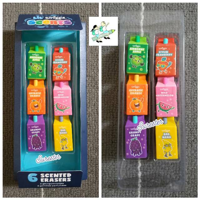 

Smiggle Lil' Scents Eraser Pack - Paket Penghapus Smiggle