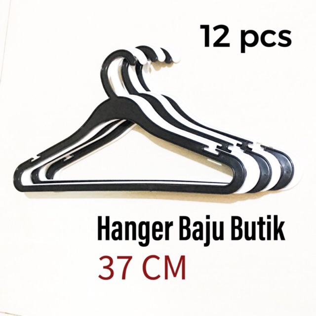 ( 12 PCS ) GANTUNGAN BAJU / HANGER REMAJA 14 IN