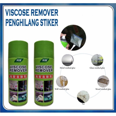 REMOVER STICKER Motor Mobil VISCOSE 450 ML / SPRAY PENGHAPUS BEKAS CAT PENGHILANG NODA LEM BEKAS STIKER 450ml