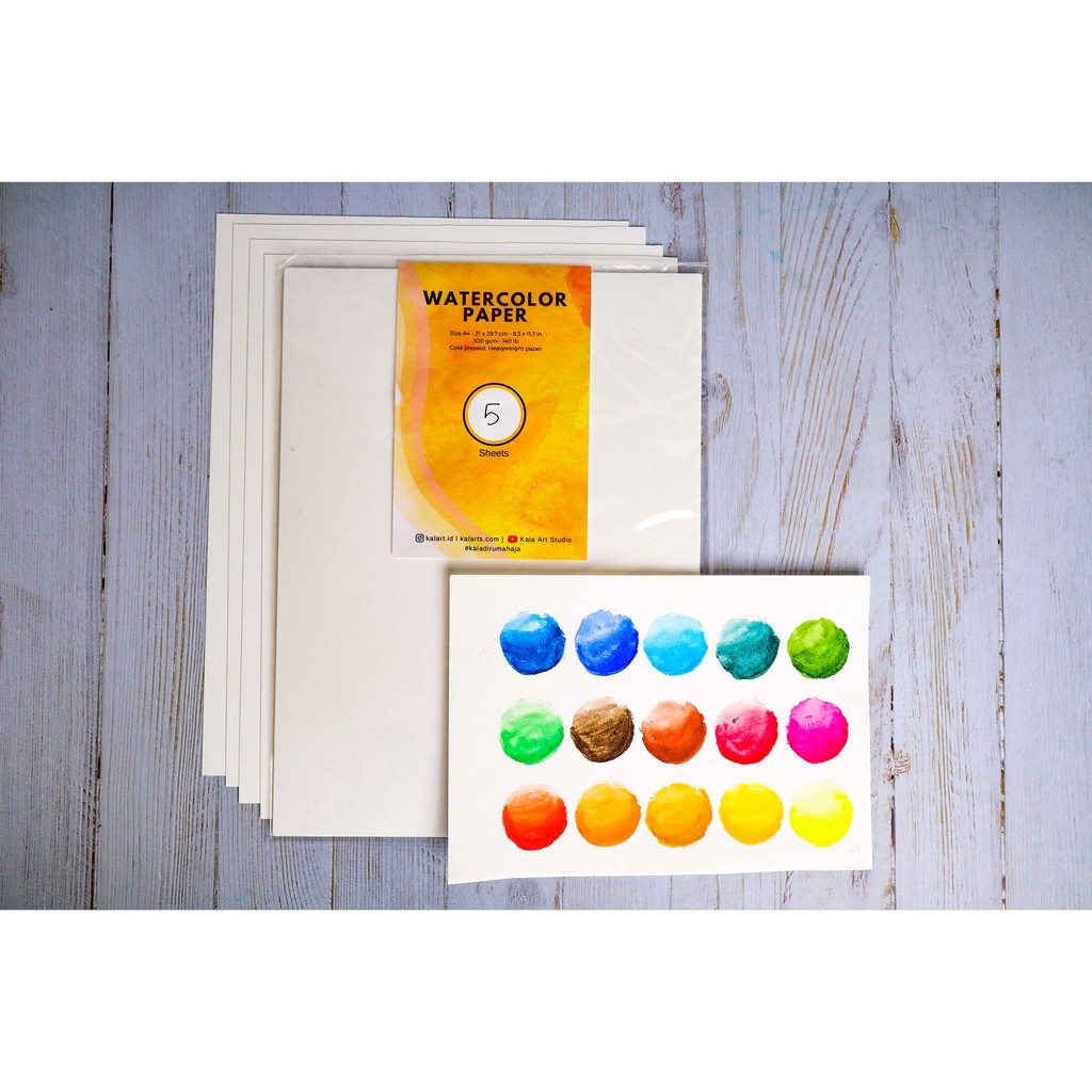 

Kala Watercolor Paper 300 gsm (5pcs)