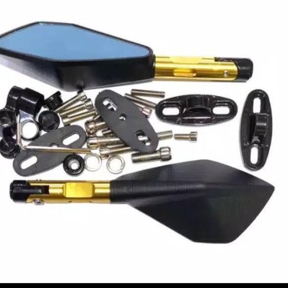 Kaca spion motor tomok 2pcs variasi model v5 jumbo, Tomok v5, Spion motor universal, Sepion v5 Tomok