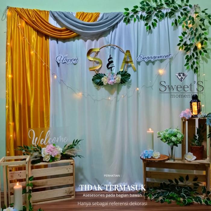 Paket Backdrop Lamaran Dekorasi Terbaru