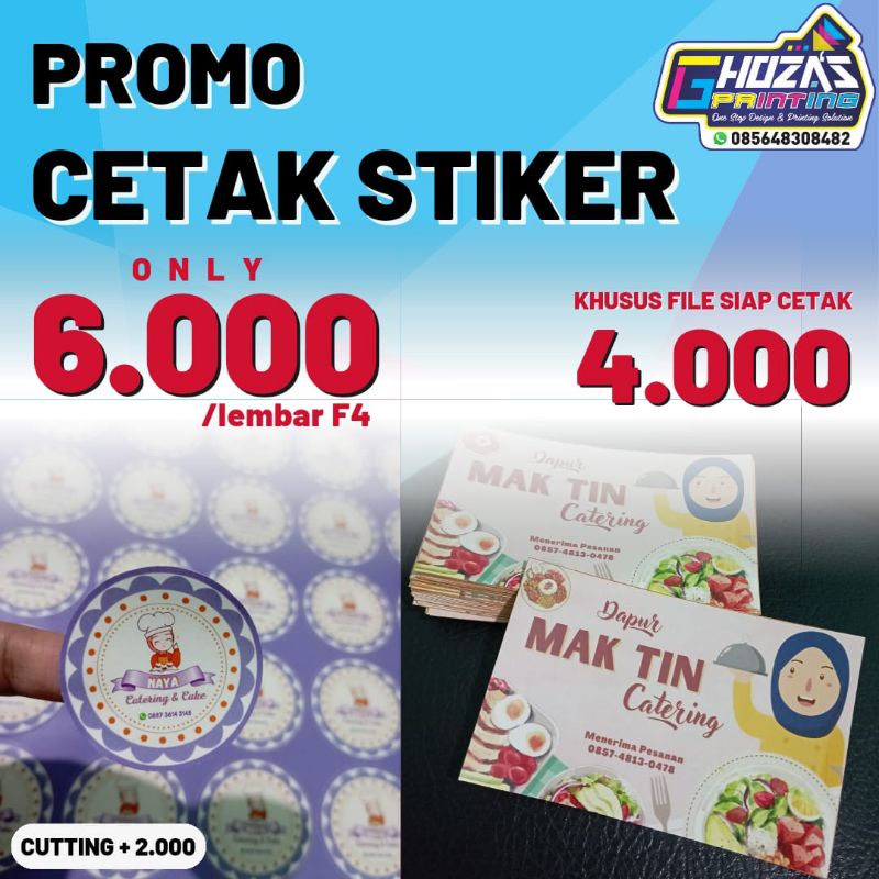 

Stiker Produk Label Sticker Makanan Minuman Naskot (A3+l