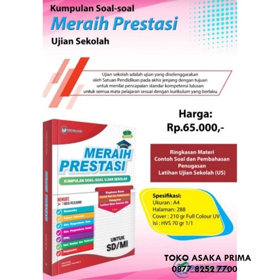 Buku Meraih Prestasi Untuk SD/MI + Kunci Jawaban