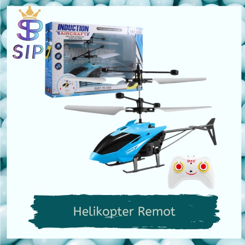 Helikopter Remote Control Pesawat RC Mainan Terbang Sensor Tangan Mainan Anak dengan Lampu Baterai Rechargeable