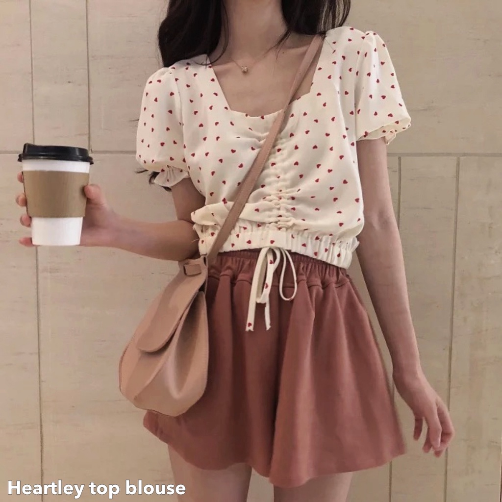 Heartley top blouse - Thejanclothes