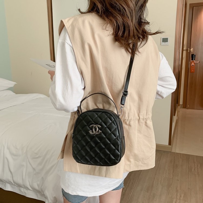 Sling Bag Import 3 Zipper - Tas Selempang Fashion Korea Import - Tas Wanita Import Premium