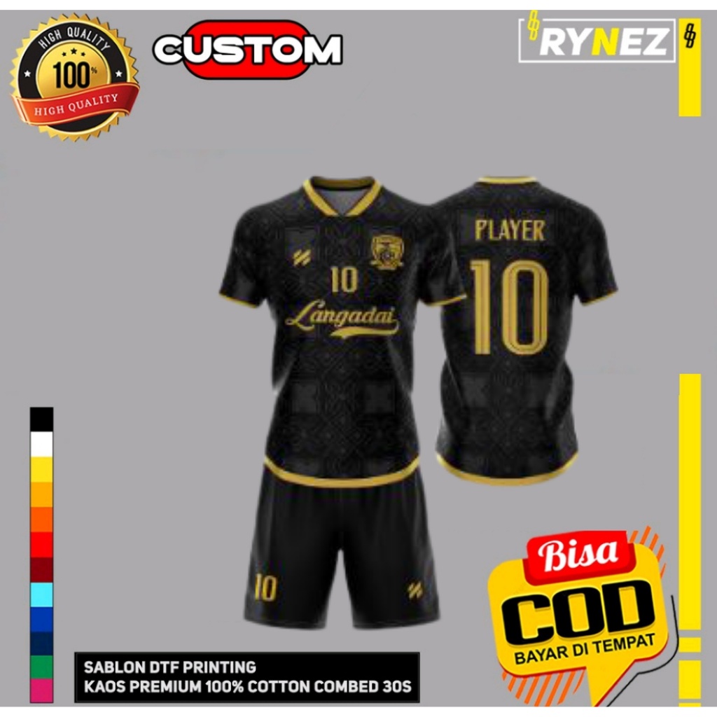 CUSTOM JERSEY FUTSAL JERSEY BOLA DESIGN SENDIRI NAMO APPAREL DESIGN LANGADAI