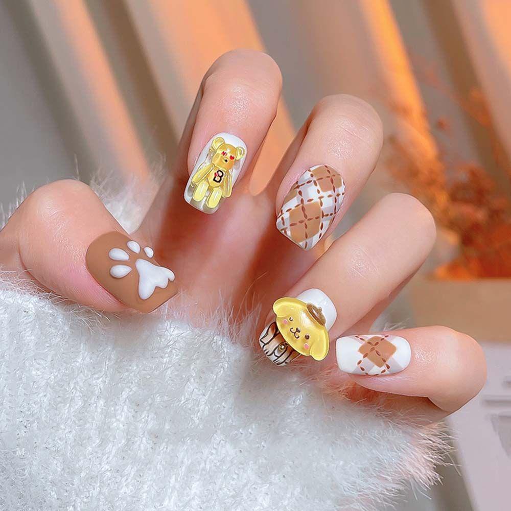 MXBEAUTY Dekorasi Nail Art Mini Kartun Melody Kawaii Jepang Puding Anjing DIY Perhiasan Nail Art