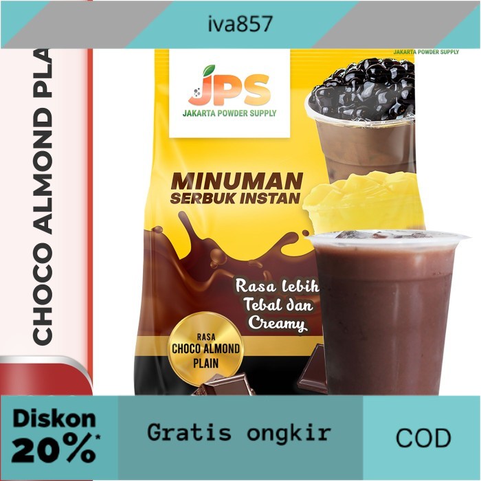 

PROMO Bubuk Minuman JPS Powder Rasa Choco Almond Plain 1 Kg GRATIS ONGKIR