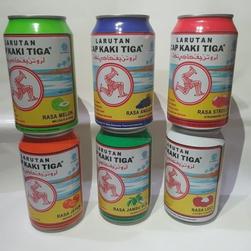 

Larutan Penyegar Cap Kaki Tiga kemasan Kaleng All Variant 320 ml