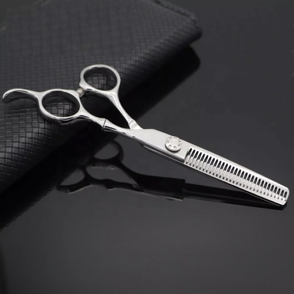 Gunting Sasak Gerigi Stylish Potong Rambut Tajam Shaggy Stainless Steel Scissors