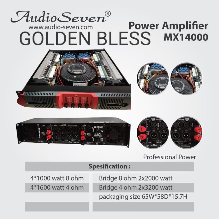 Power Audio seven MX 14000 original bukan yamaha peavey ashley