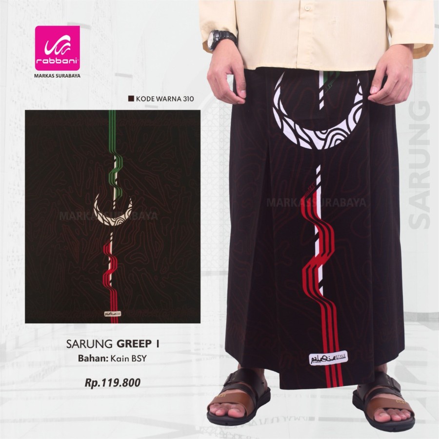 Sarung Rabbani Palestine Original Sarung Palestina Banyak Motif Fashion Pakaian Perlengkapan Sholat Muslim Pria