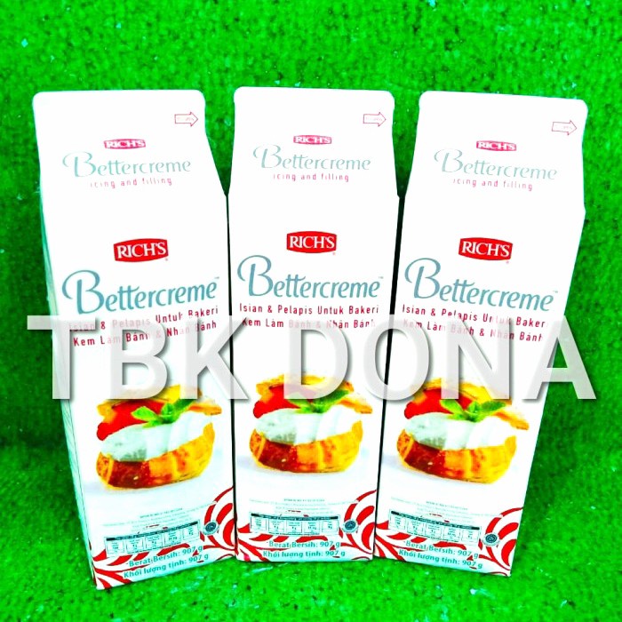 Rich's Bettercreme Whipped Cream 907gr (Non Dairy) Butter Cream