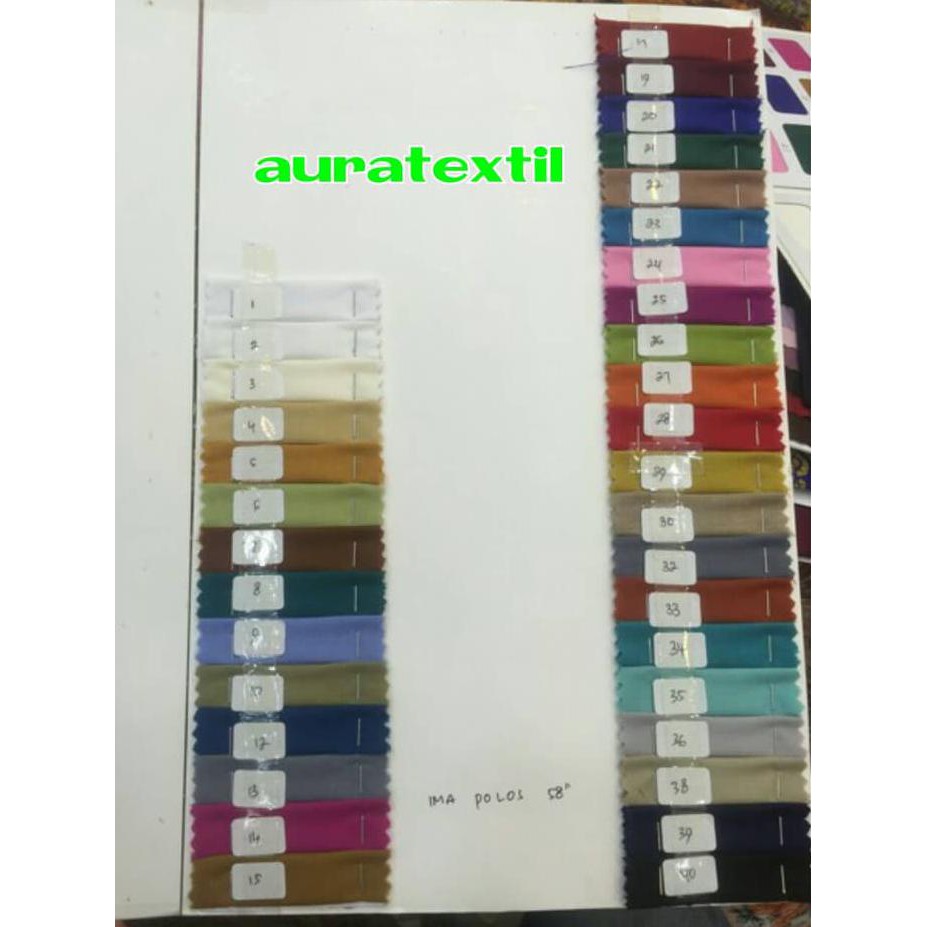 Kain/Bahan Katun Ima Polos/Jepang High Quality