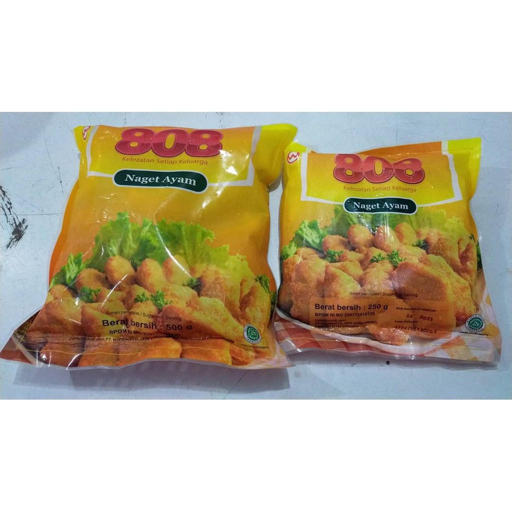 

Nugget Ayam Merk 808 Murah Surabaya 500 gr