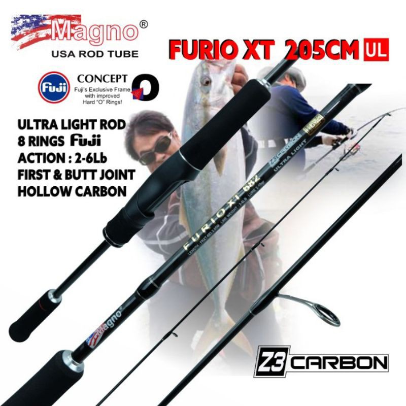 Spining rod ul magno furio xt 682