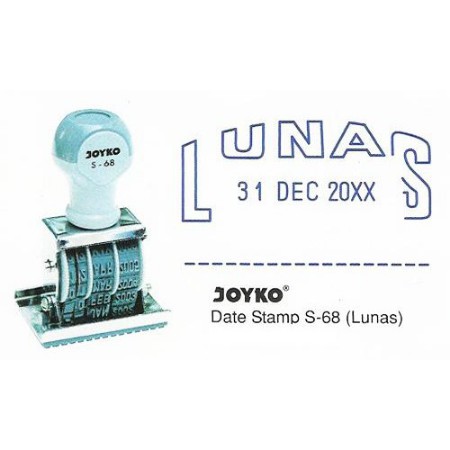 

Stamp Lunas & Tanggal S-68 Joyko