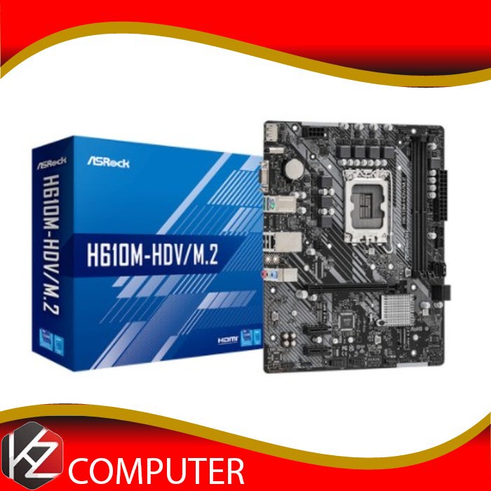 ASROCK H610M-HDV/M.2 Intel H610 LGA 1700 Micro ATX