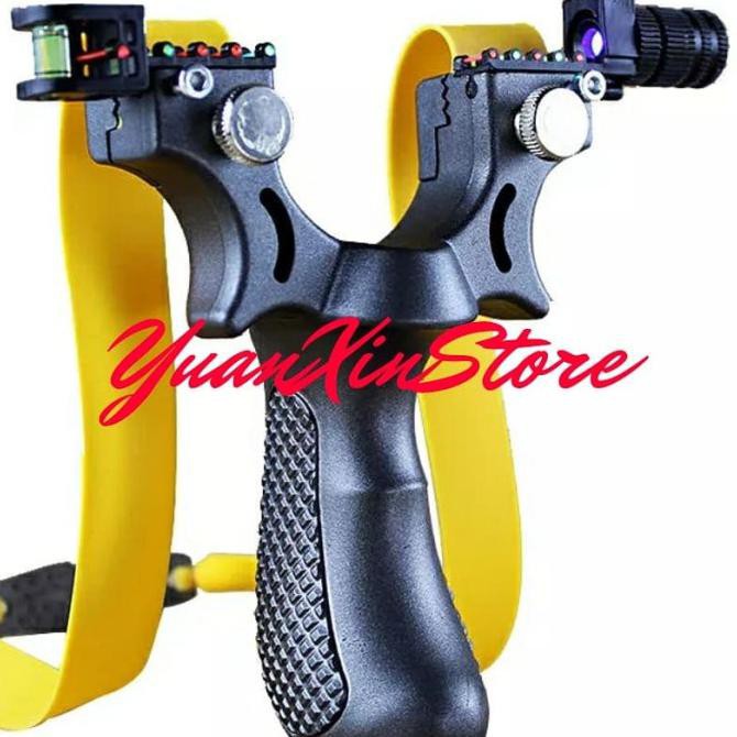 GREYHOUND Flatband Slingshot, Ketapel Flatband. - LED