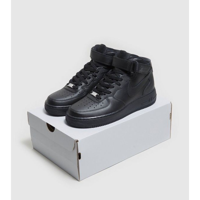 Sepatu Air Force 1 MID High Full Black