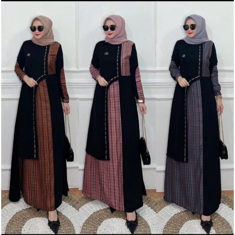 Restok Lagiiii New Lusy Dress Baju Gamis Wanita Elegan Terbaru 2022