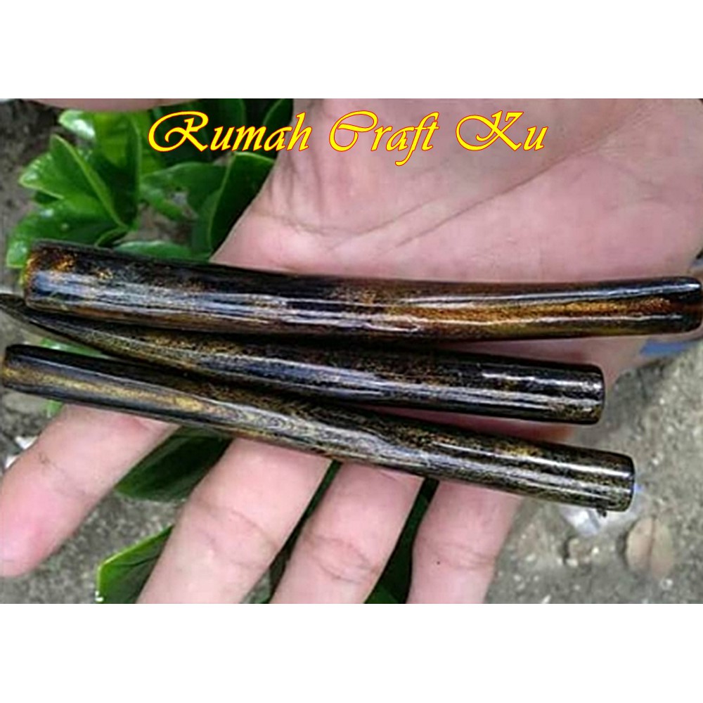 Spesial Pipa ONCE Nyaman Di Pakai Dari AKAR BAHAR SERAT EMAS Asli Panjang 15 Cm & Dim 12 Mm