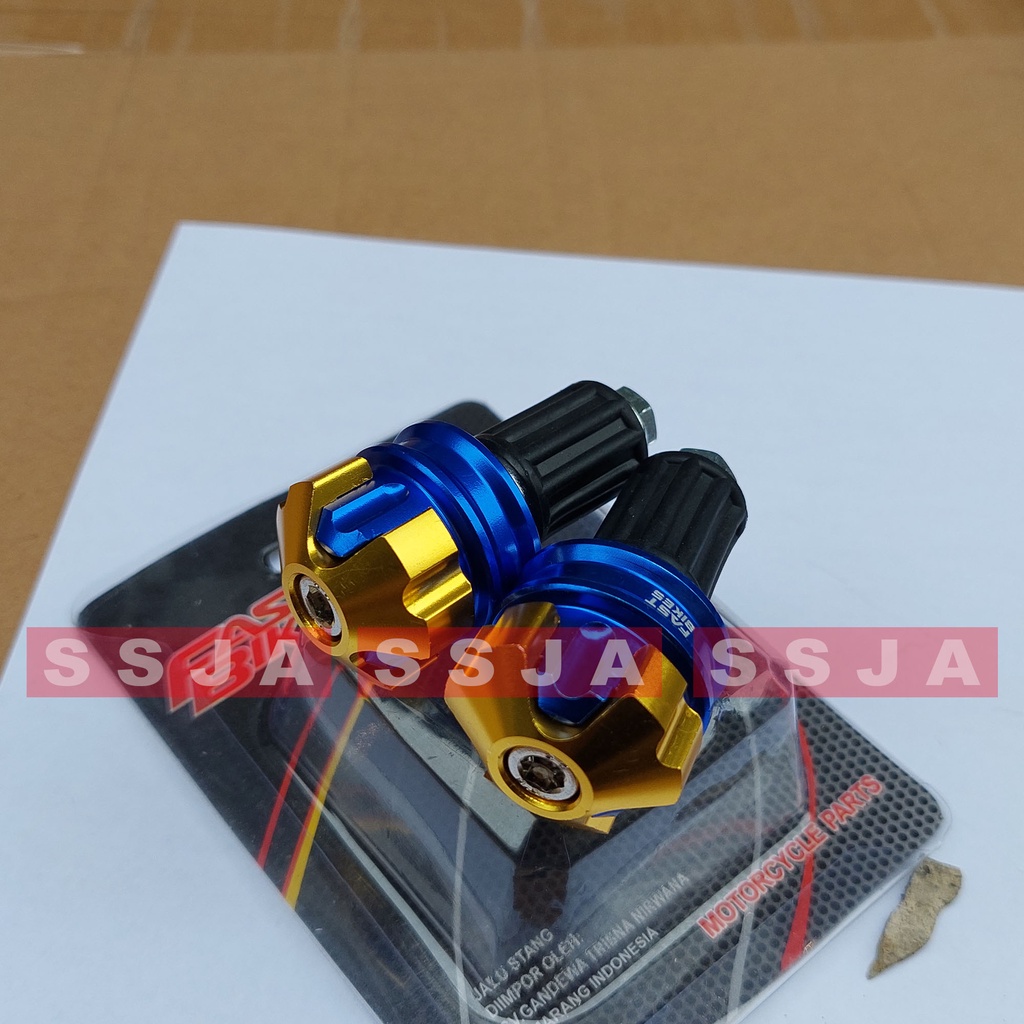 Jalu stang/bandul stang/Tutup lubang stang motor variasi warna twotone ASLI CNC ANTI KARAT TIDAK PUDAR