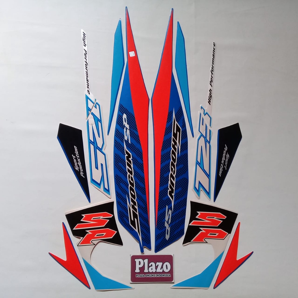 striping sticker motor lis body shogun sp 125 2008 biru