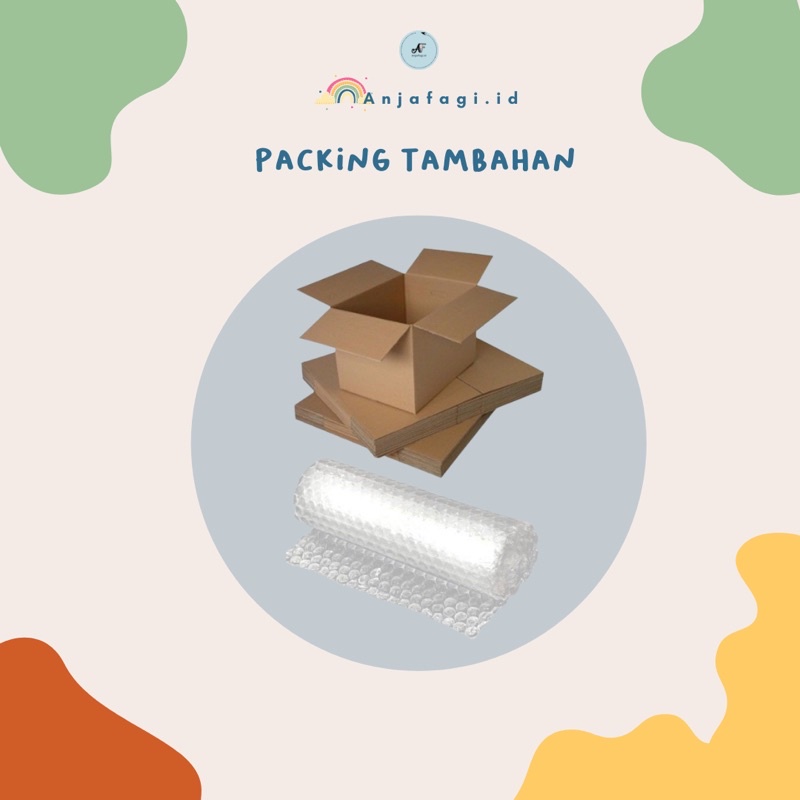 

PACKING TAMBAHAN BUBBLE WRAP + KARDUS