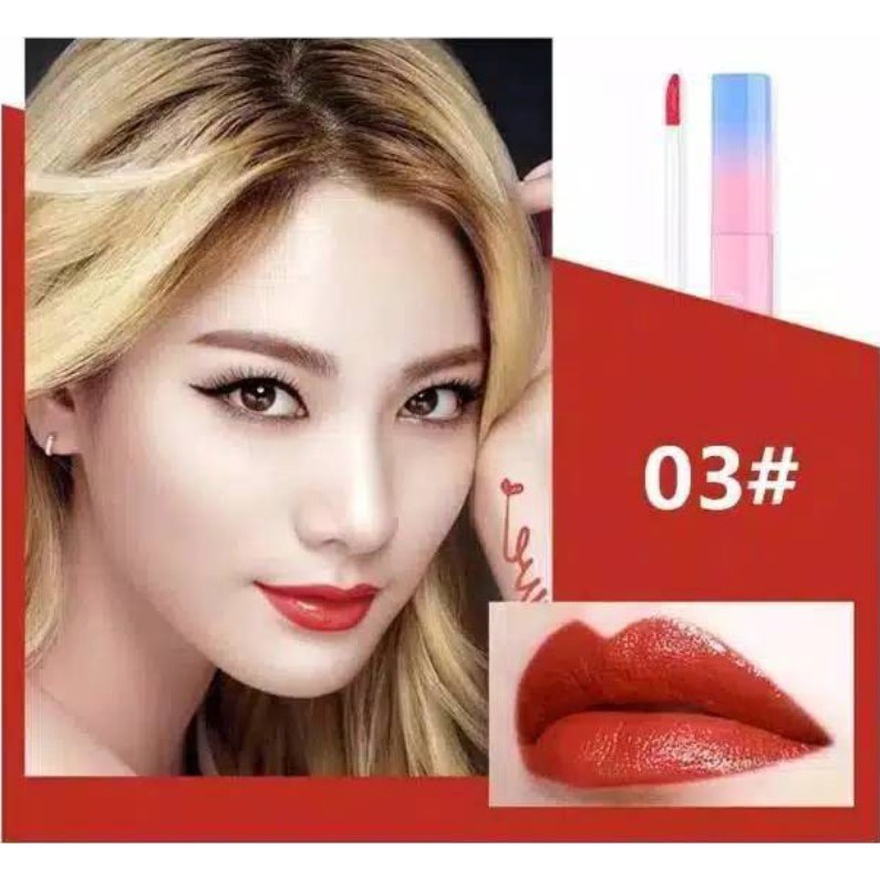 Liptint Korea Lameila Gloss VELVET Lip Glaze - Liptint Tahan Lama Anti Air / Lipstik Lipcream Lipbalm Lip Tint Original / Makeup Kosmetik Wanita Liptint Anak Sekolah Murah Bibir Merah Alami