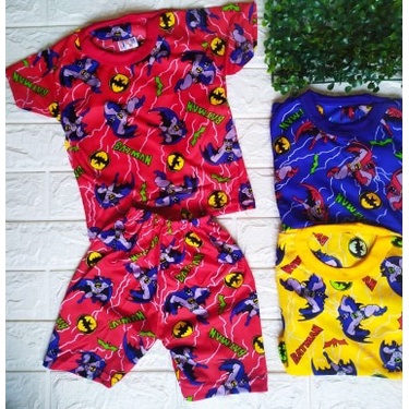 Setelan Anak Laki Laki FP ANIMASI | Motif Karakter Anak Lucu | Size M-L | Real Picture