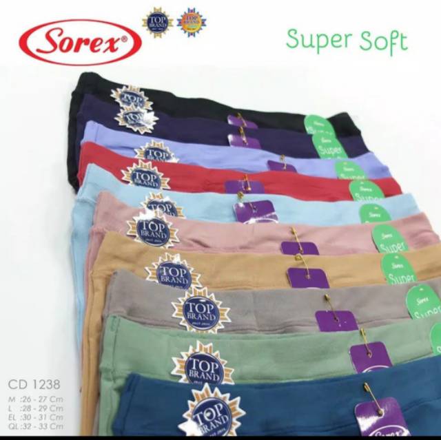 (6pcs) celana dalam SOREX 1238 M.L.EL.QL/ cd wanita / cd wanita sorex  SUPER SOFT