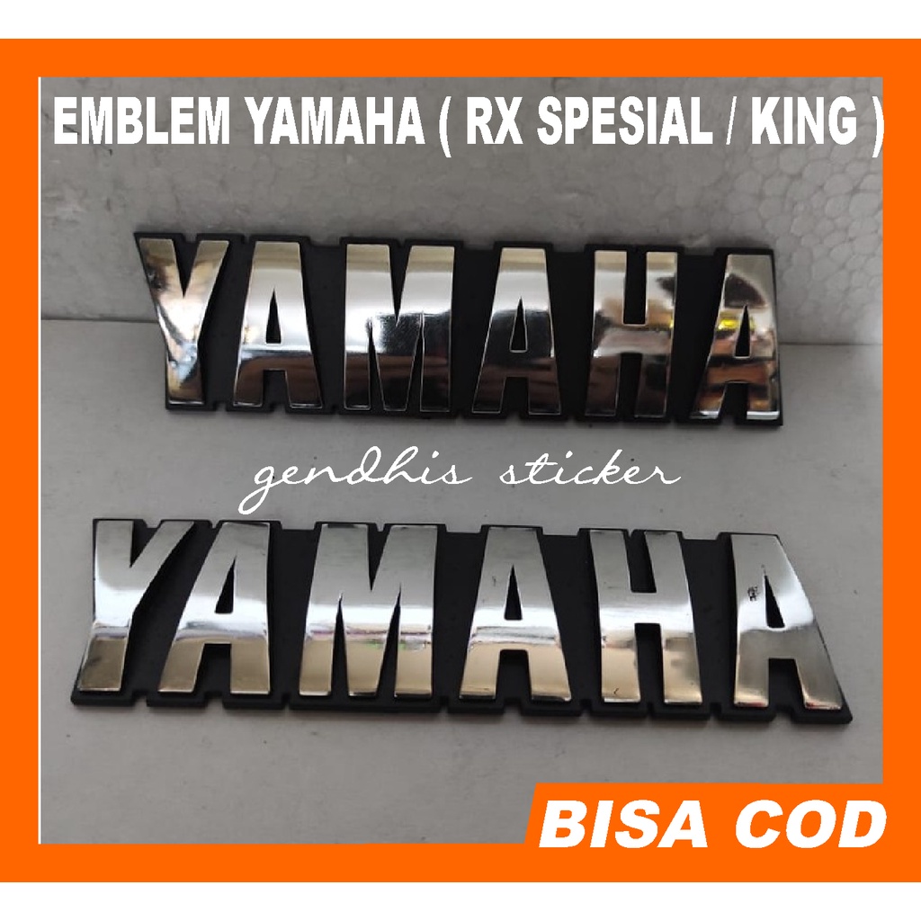 Emblem Yamaha Motor Rx Spesial Silver