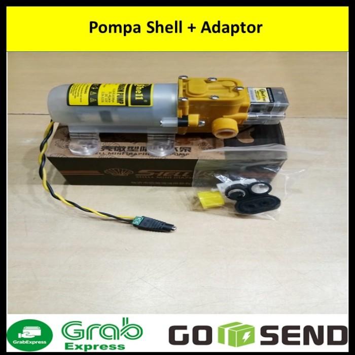 Mesin | Paket Pompa Shell + Adaptor Dc 12V 5A Kualitas Terbaik