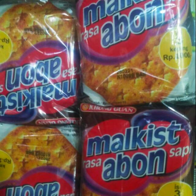 Khong Guan Malkist Abon isi 10 bungkus