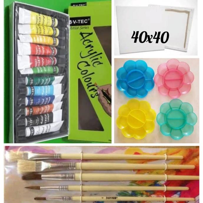 

TERLARIS paket kanvas/canvas lukis 40x40(canvas.cat akrilik.palet.kus)/CAT AKRILIK SET/CAT AKRILIK SET 24 WARNA/CAT AKRILIK PASTEL/CAT AIR/CAT AIR LUKIS SET/CAT AIR GIOTTO/KUAS LUKIS 1 SET/KUAS LUKIS KECIL/KUAS LUKIS LENGKAP/KANVAS LUKIS/KANVAS LUKIS