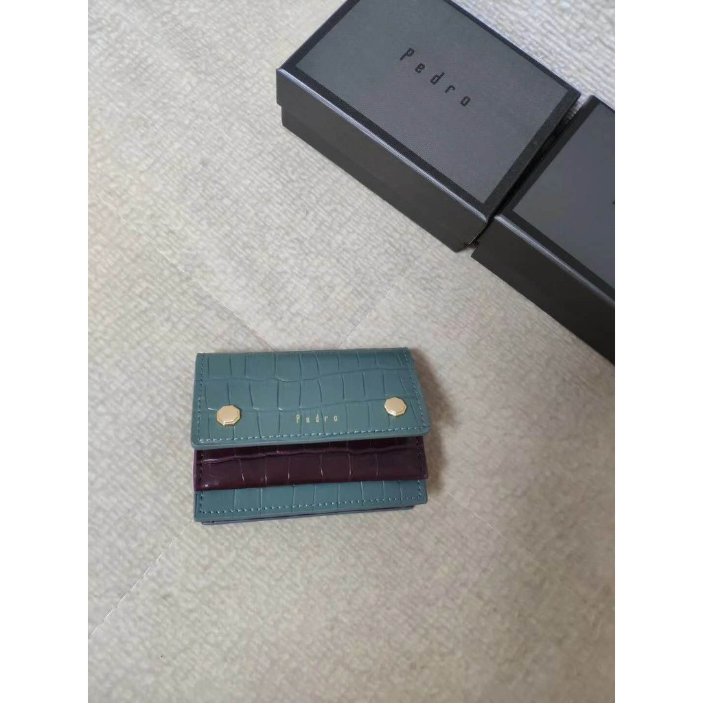 [TANG&amp;YENNY] PRODUK TERBARU !! DOMPET WANITA PEDRO CROCO WHIT FREE BOX / MINI WALLET FASHION IMPORT #11159