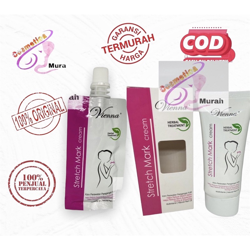 VIENNA STRETCH MARK CREAM 80 ml bpom // VIENNA STRETCH MARK BPOM sachet | penghilang strachmarck vienna