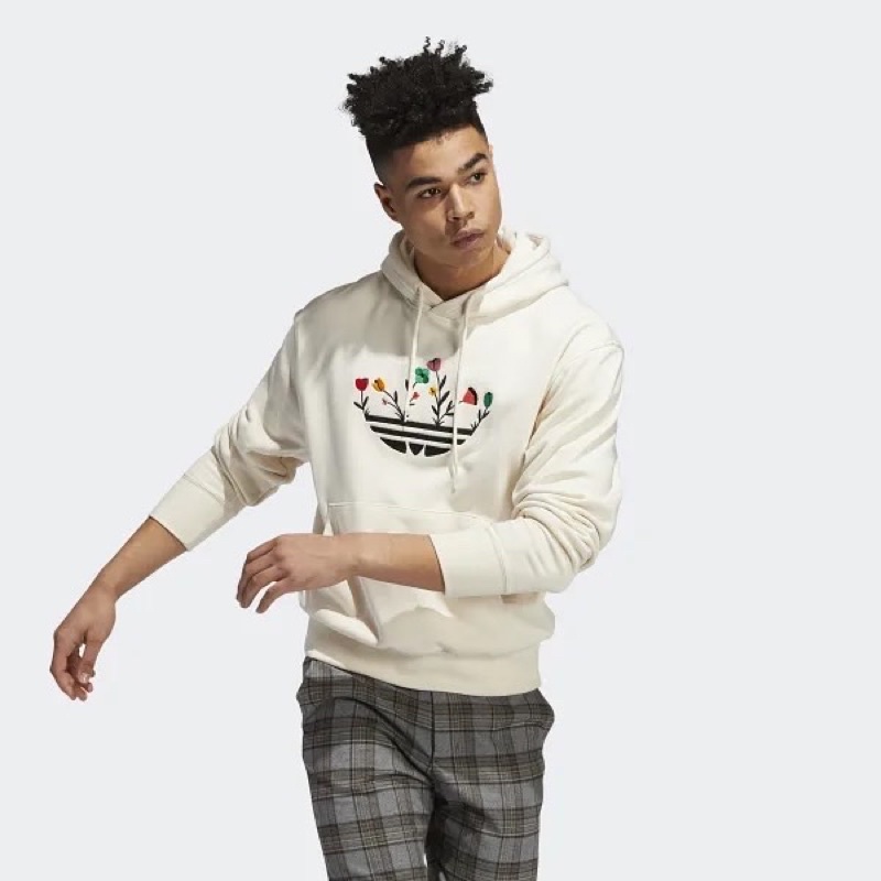 Adidas Trefoil Bloom Hoodie Non Dyed Original