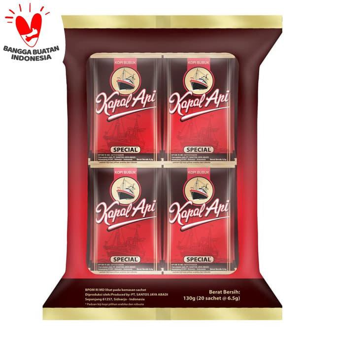 

Kapal Api Special Merah Kopi Bag (Isi 20 sachet @6.5 Gram)